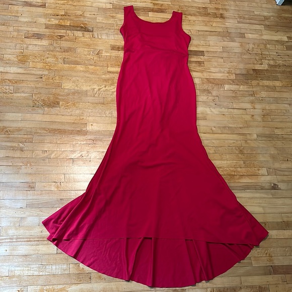 Dresses & Skirts - Red Ruffle Train Formal